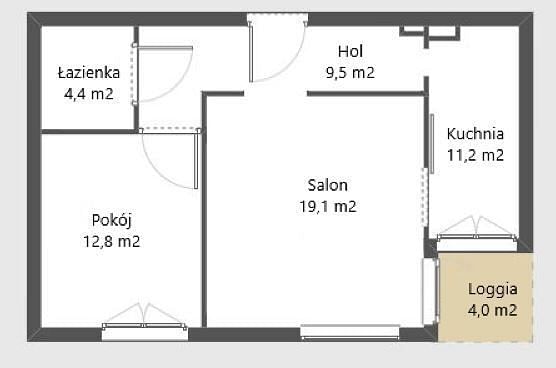 Mieszkanie 2 pokojowe na Sprzedaż