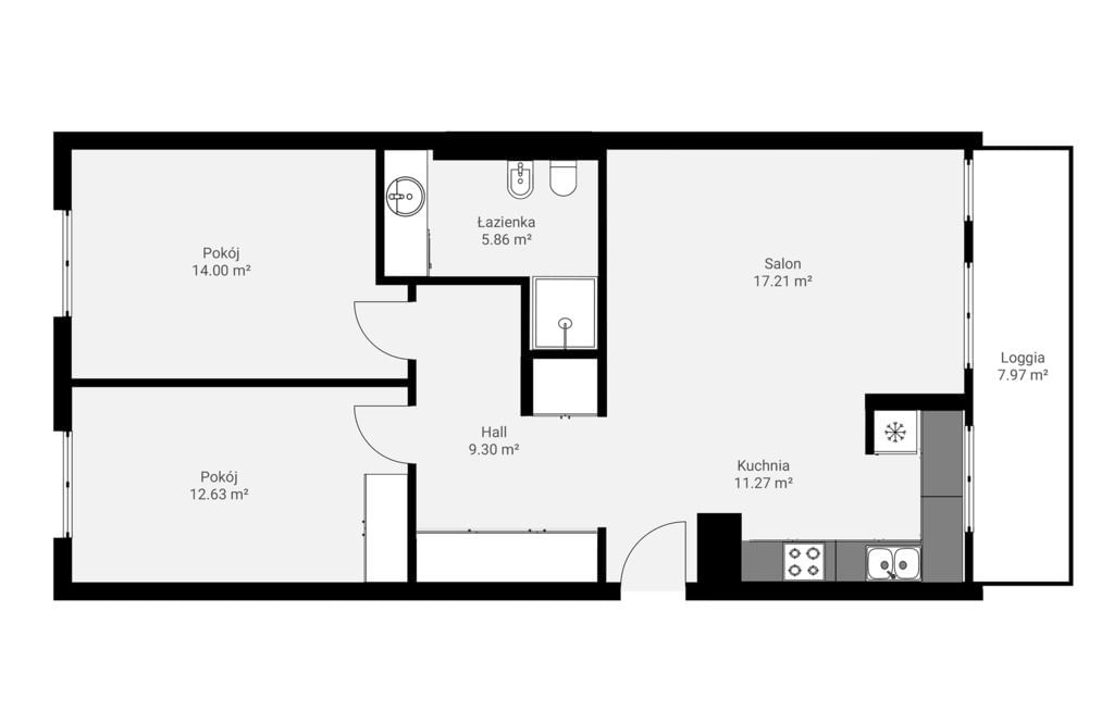 Mieszkanie 3 pokojowe na Sprzedaż