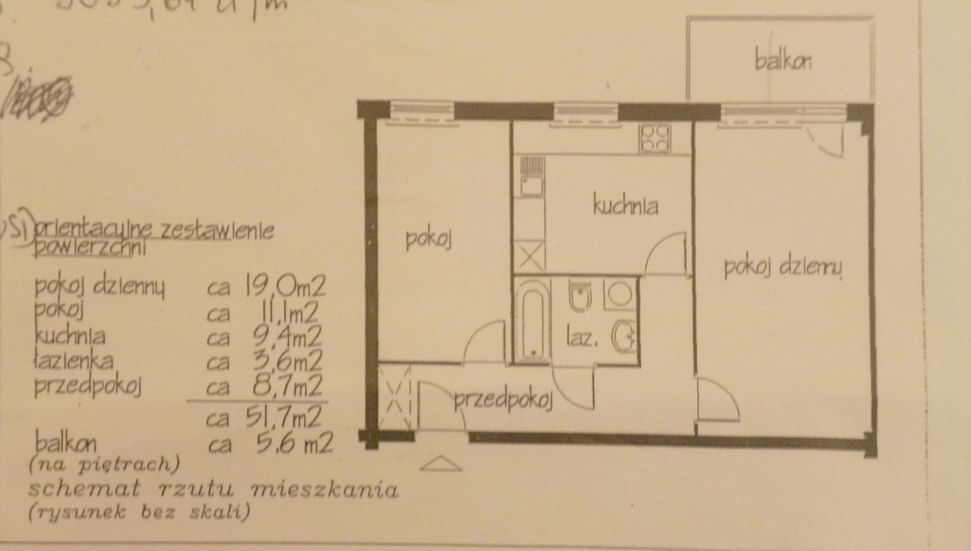 Mieszkanie 2 pokojowe na Sprzedaż