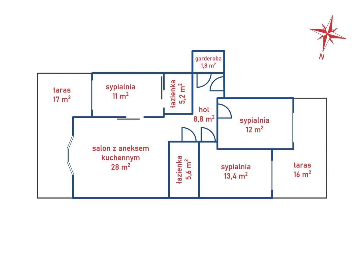 Mieszkanie 4 pokojowe na Sprzedaż