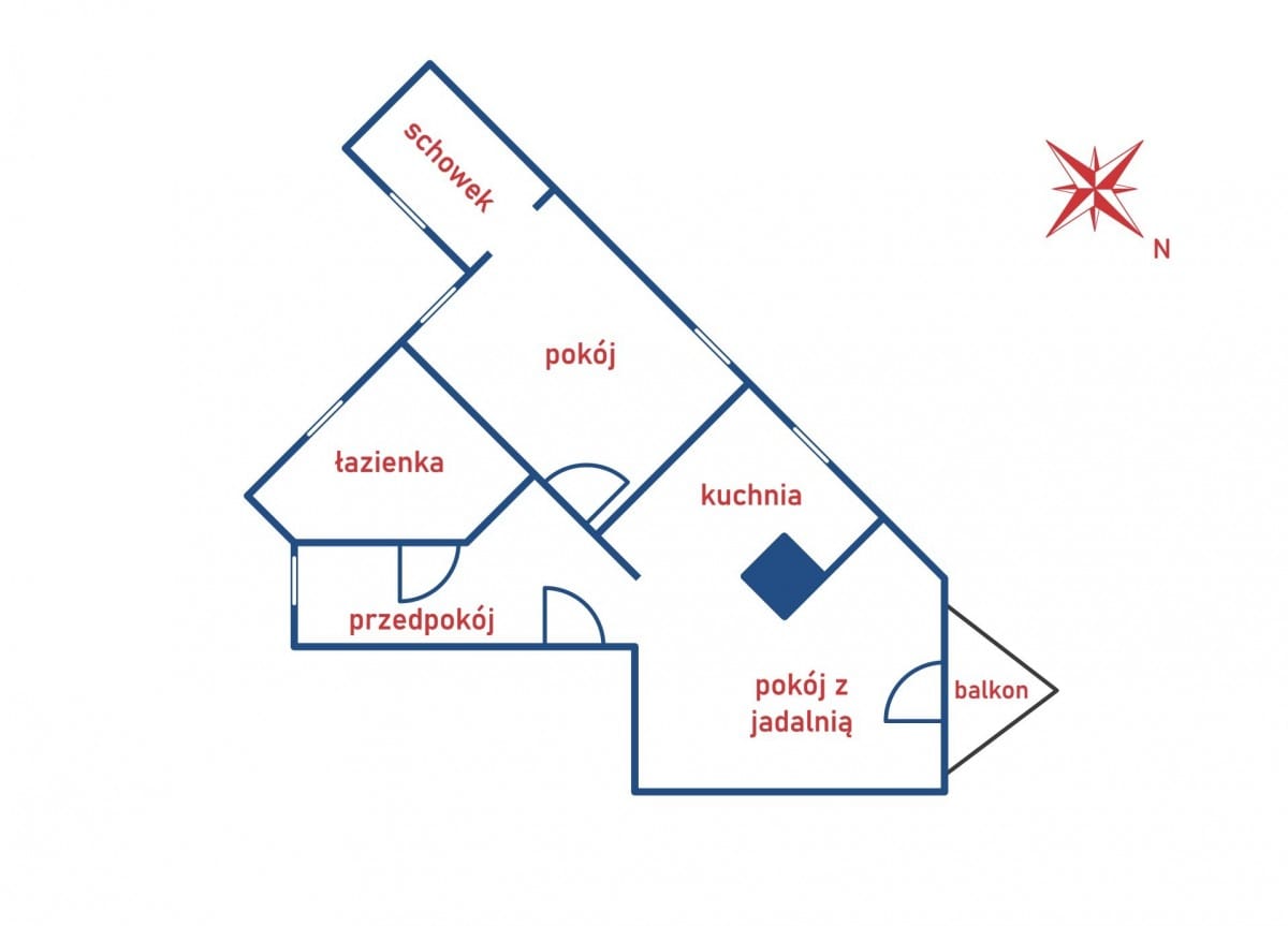 Mieszkanie 2 pokojowe na Sprzedaż