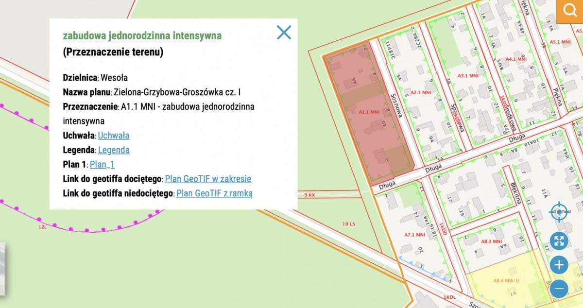 Działka  pokojowe na Sprzedaż