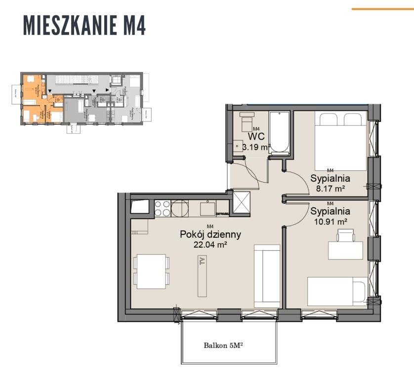 Mieszkanie 3 pokojowe na Sprzedaż