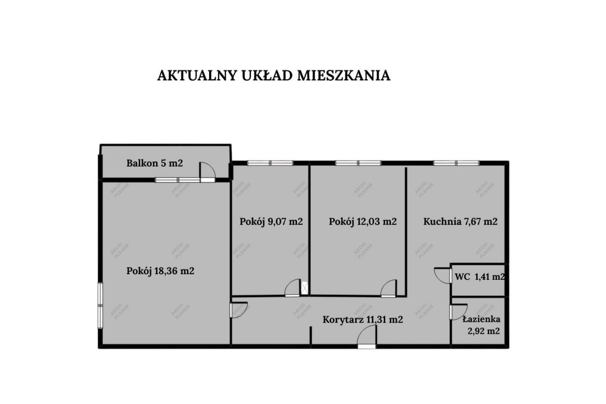 Mieszkanie 3 pokojowe na Sprzedaż