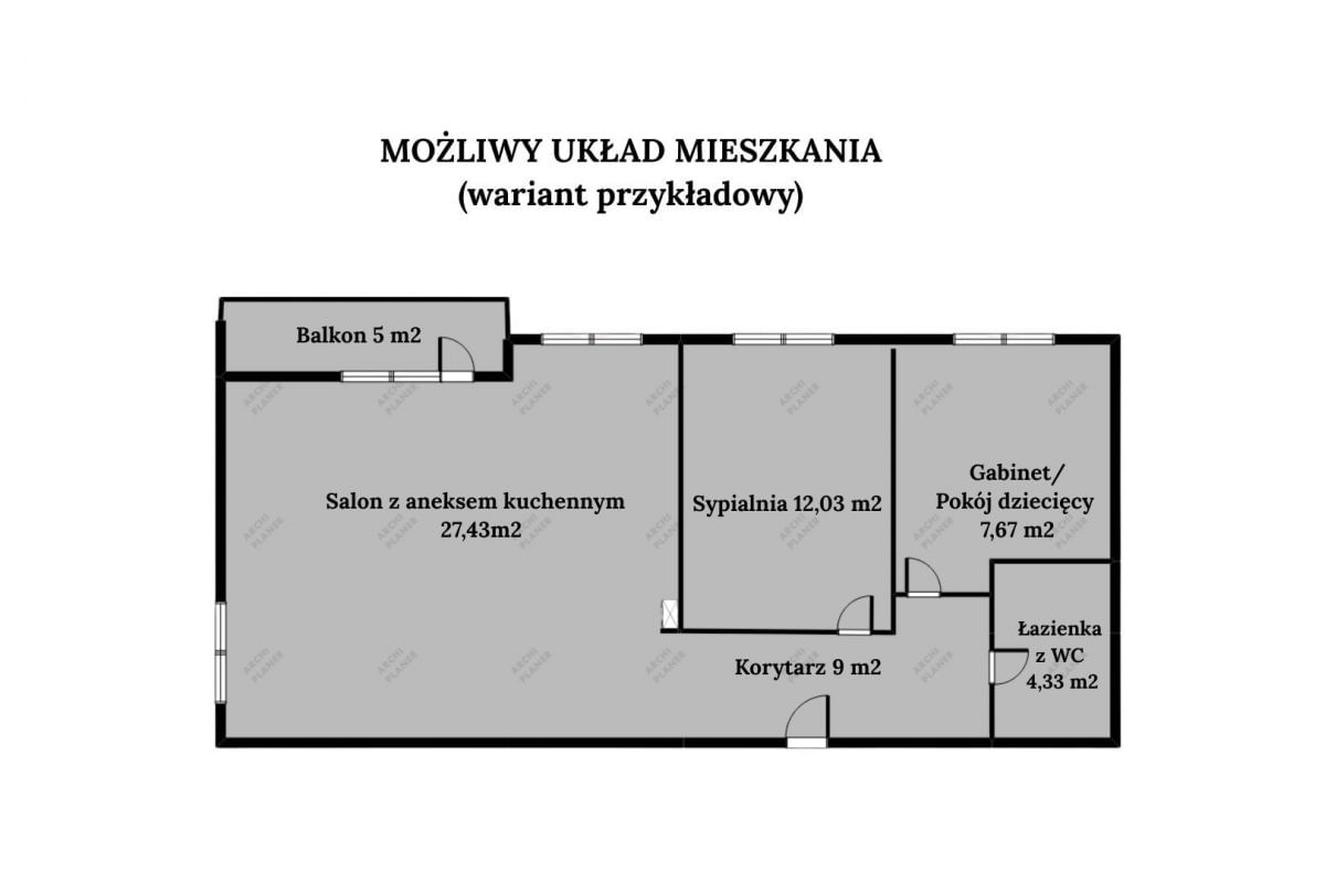 Mieszkanie 3 pokojowe na Sprzedaż