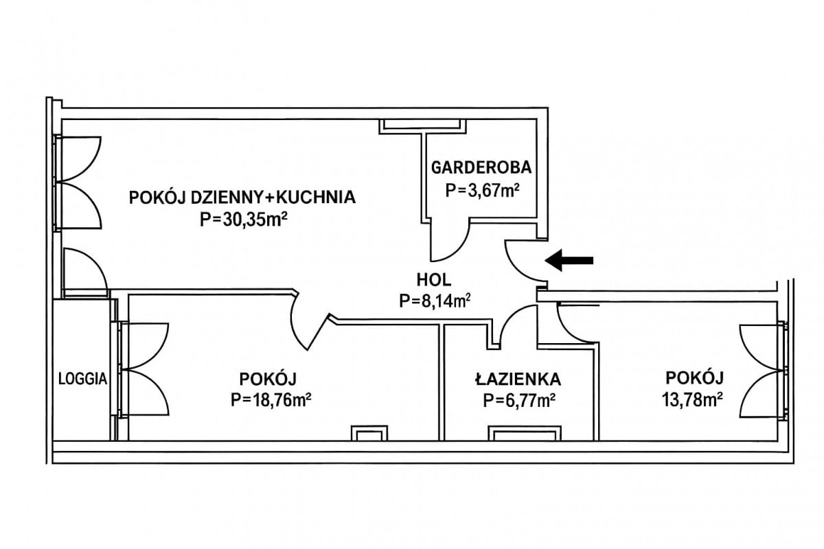 Mieszkanie 3 pokojowe na Sprzedaż
