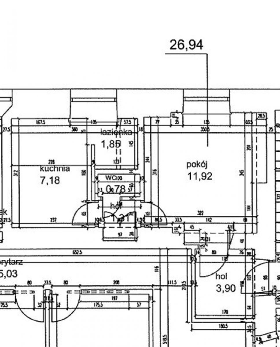 Mieszkanie 1 pokojowe na Sprzedaż