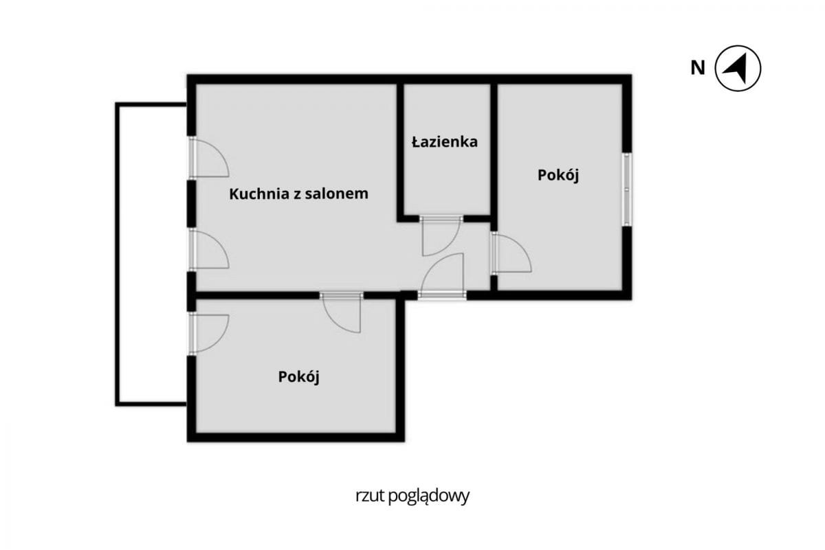 Mieszkanie 3 pokojowe na Sprzedaż