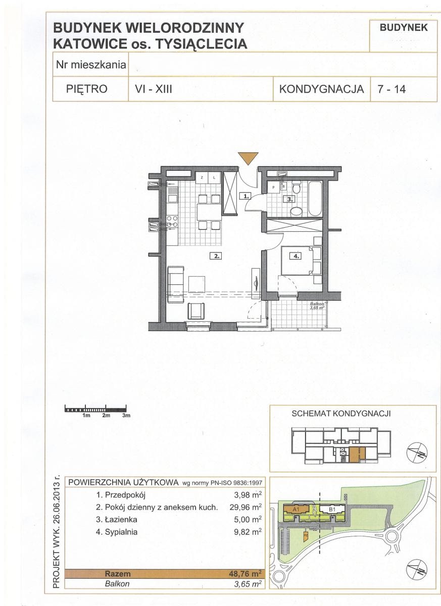 Mieszkanie 2 pokojowe na Sprzedaż