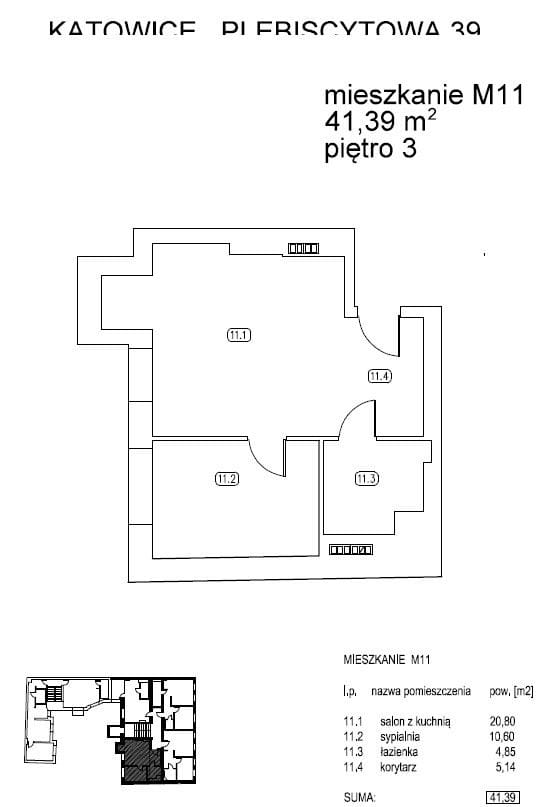 Mieszkanie 2 pokojowe na Wynajem