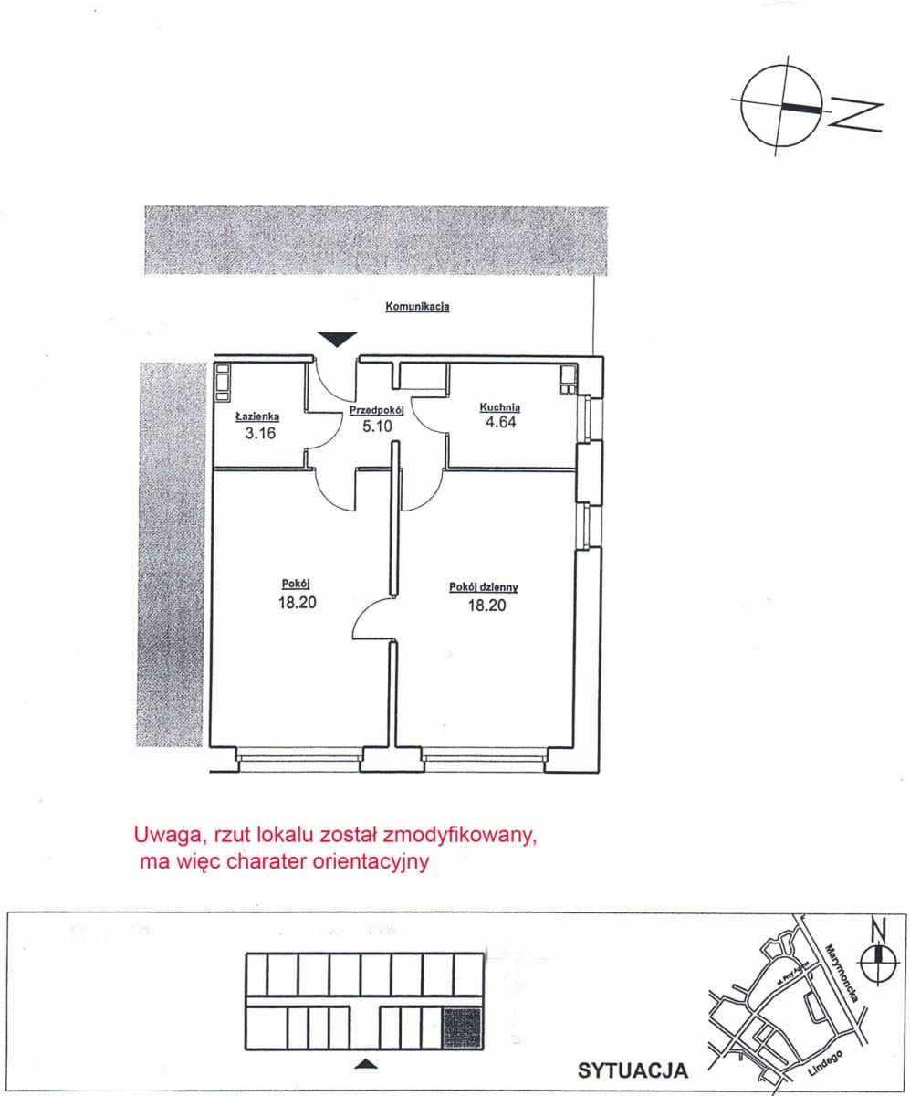 Mieszkanie 2 pokojowe na Sprzedaż