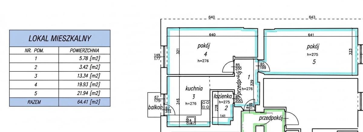 Mieszkanie 2 pokojowe na Sprzedaż