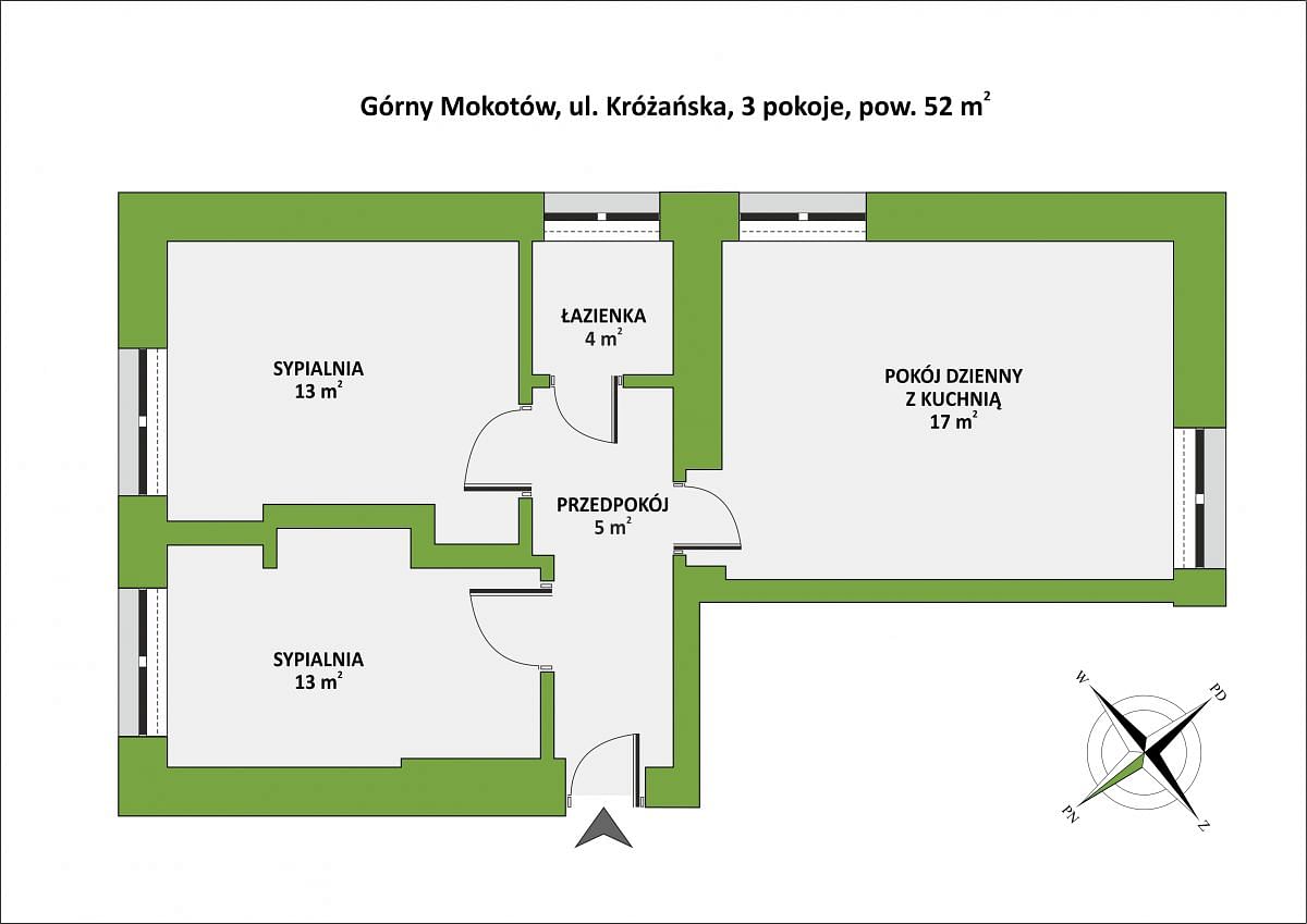 Mieszkanie 3 pokojowe na Sprzedaż