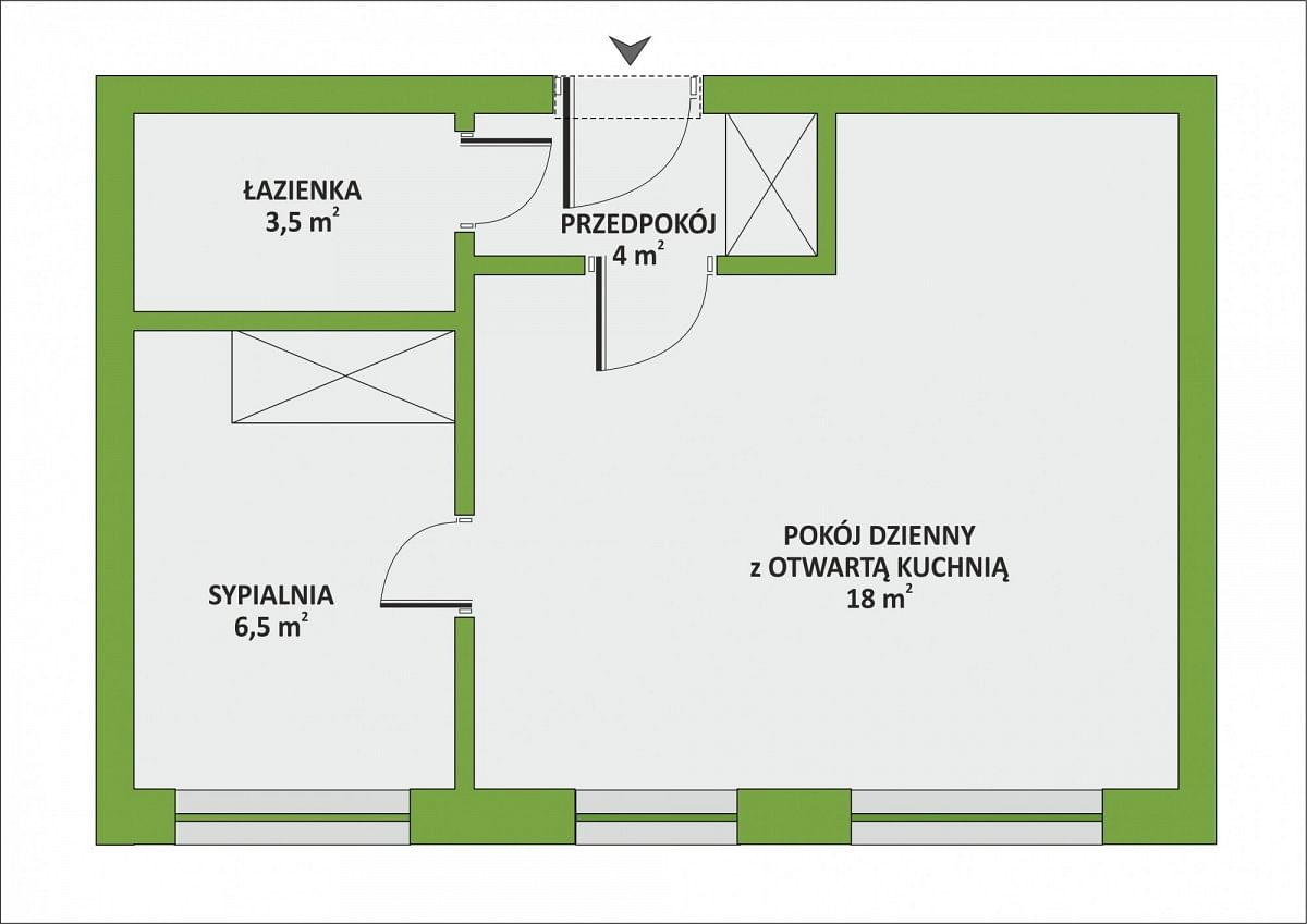 Mieszkanie 2 pokojowe na Sprzedaż