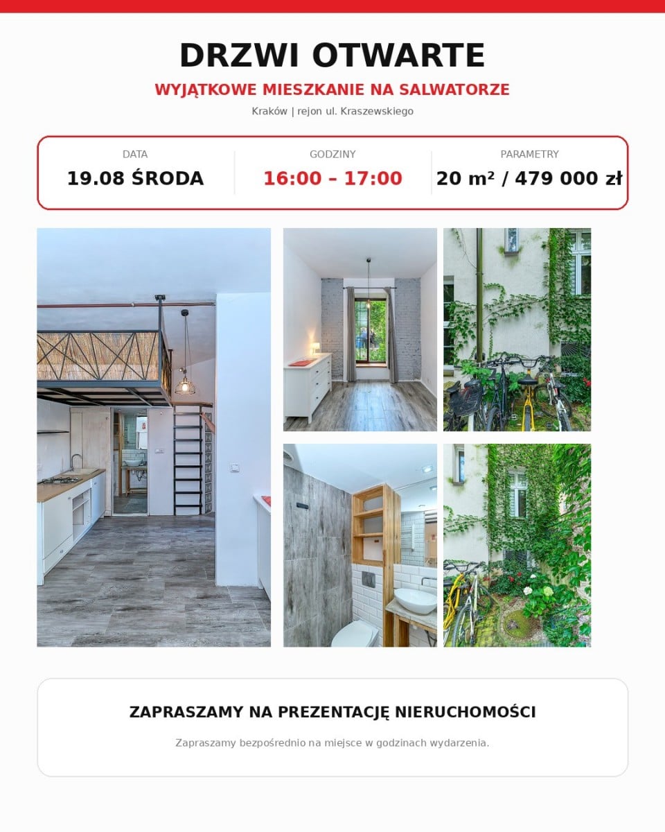 Mieszkanie 1 pokojowe na Sprzedaż