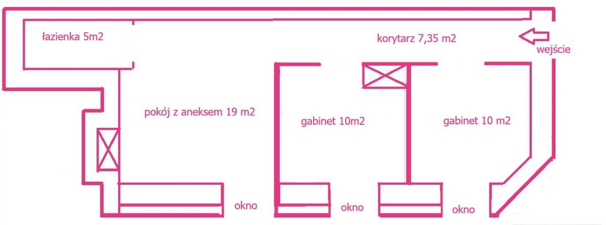 Lokal użytkowy  pokojowe na Wynajem