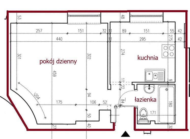 Mieszkanie 1 pokojowe na Sprzedaż