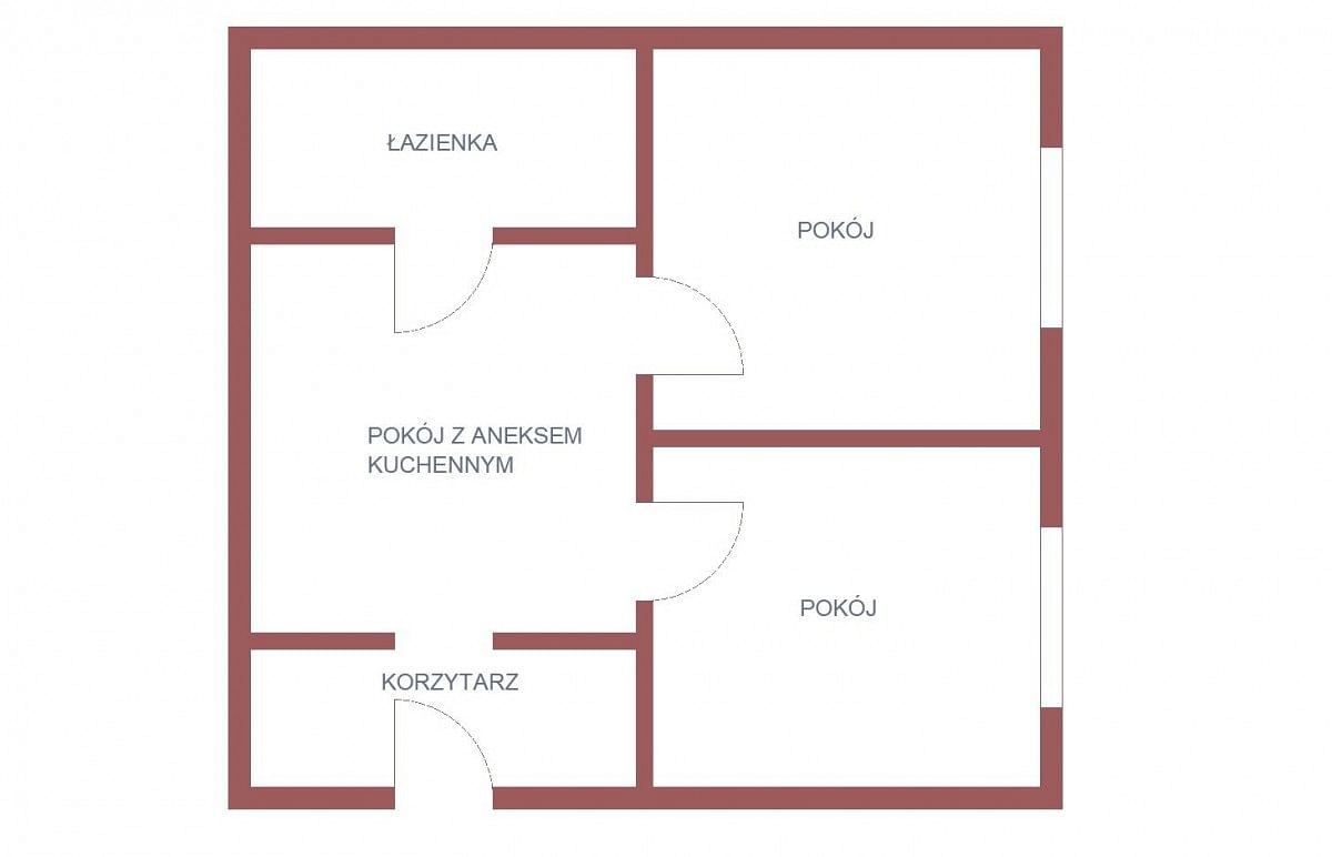 Mieszkanie 2 pokojowe na Sprzedaż