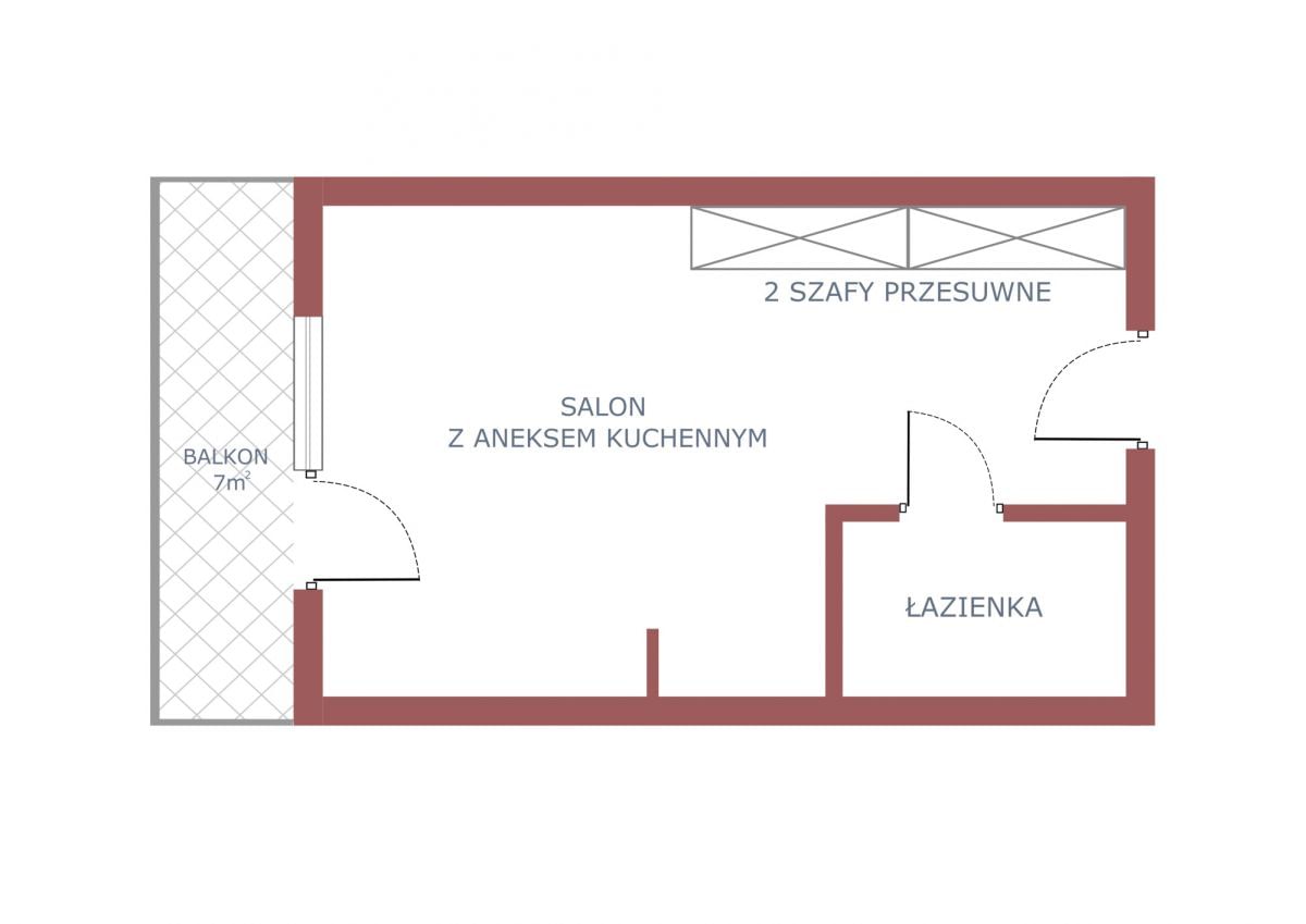 Mieszkanie 1 pokojowe na Wynajem