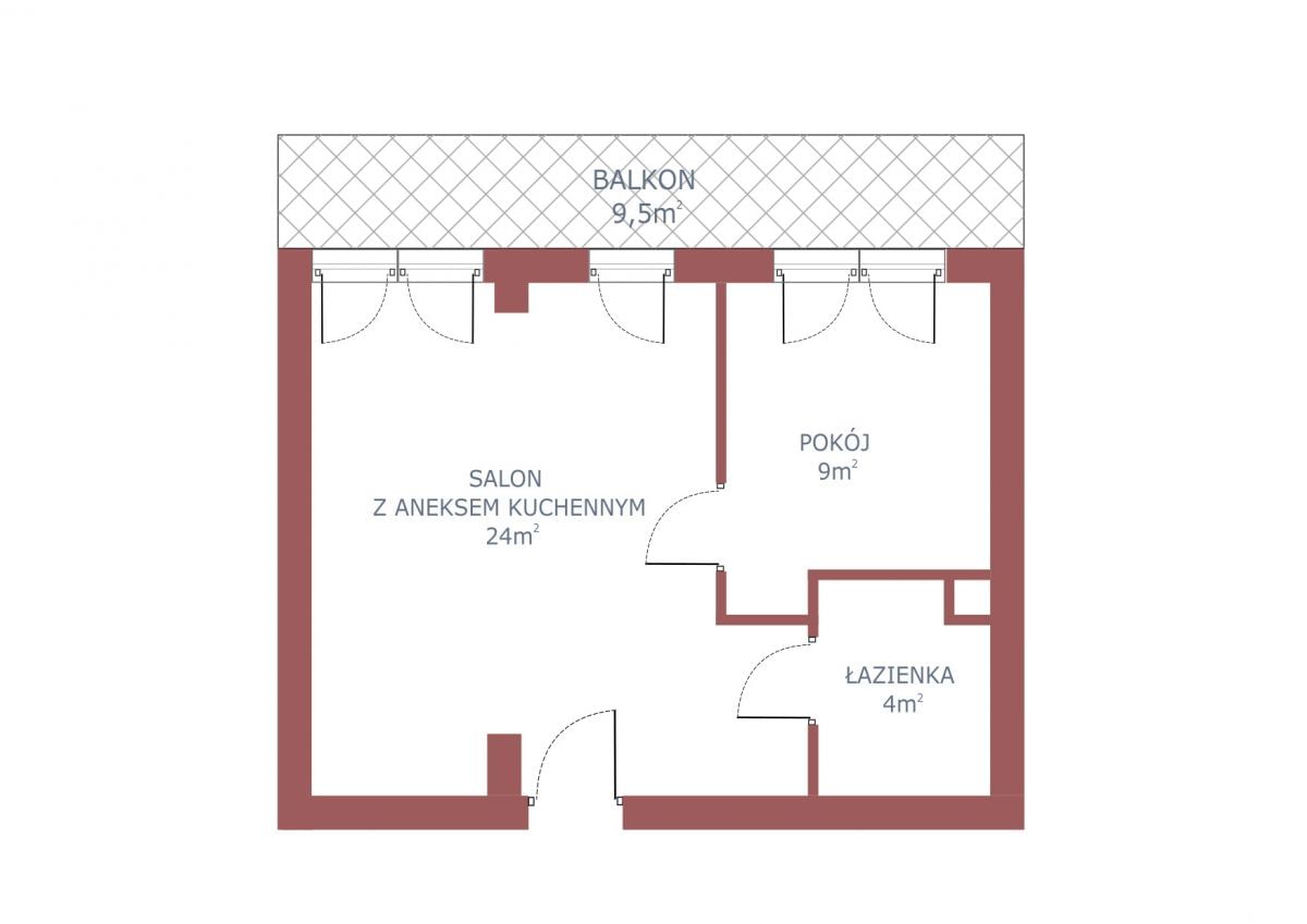 Mieszkanie 2 pokojowe na Sprzedaż