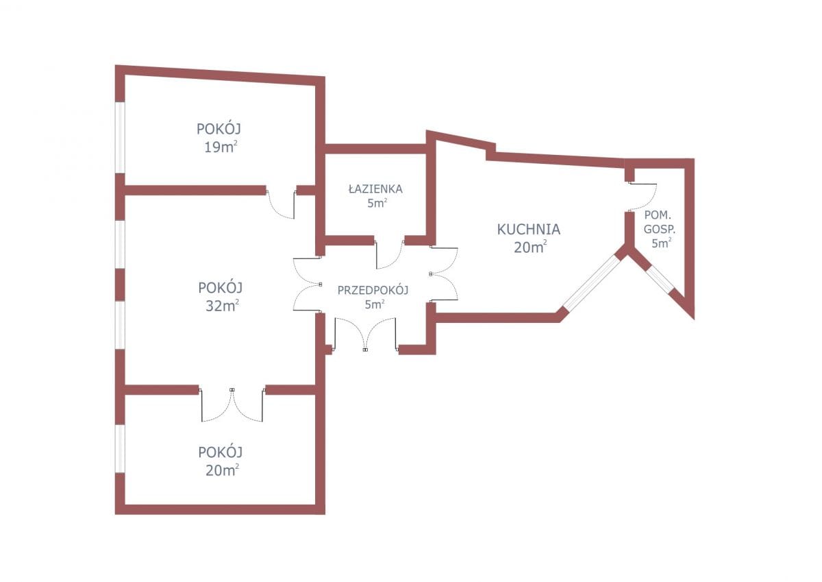 Mieszkanie 3 pokojowe na Wynajem