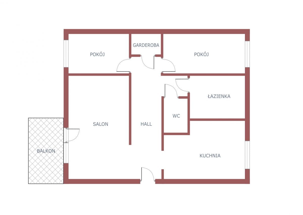 Mieszkanie 3 pokojowe na Wynajem