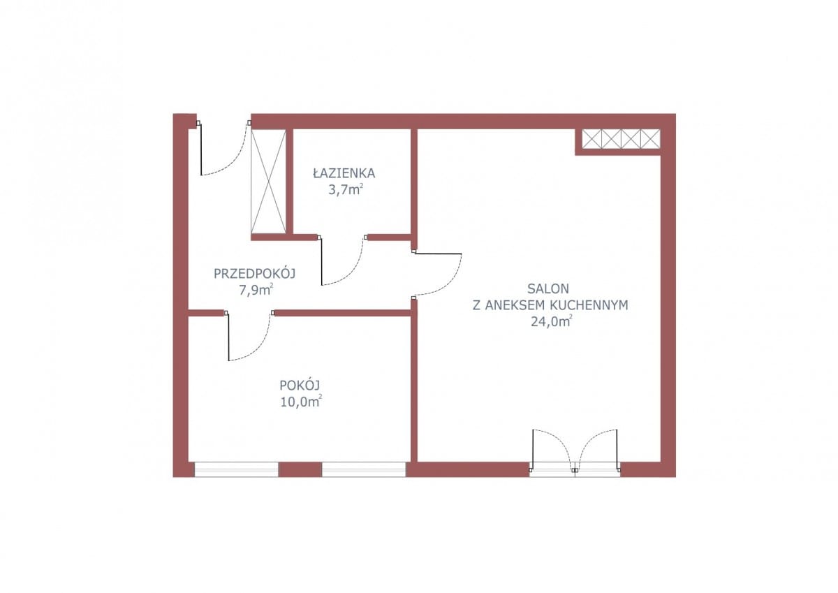 Mieszkanie 2 pokojowe na Sprzedaż