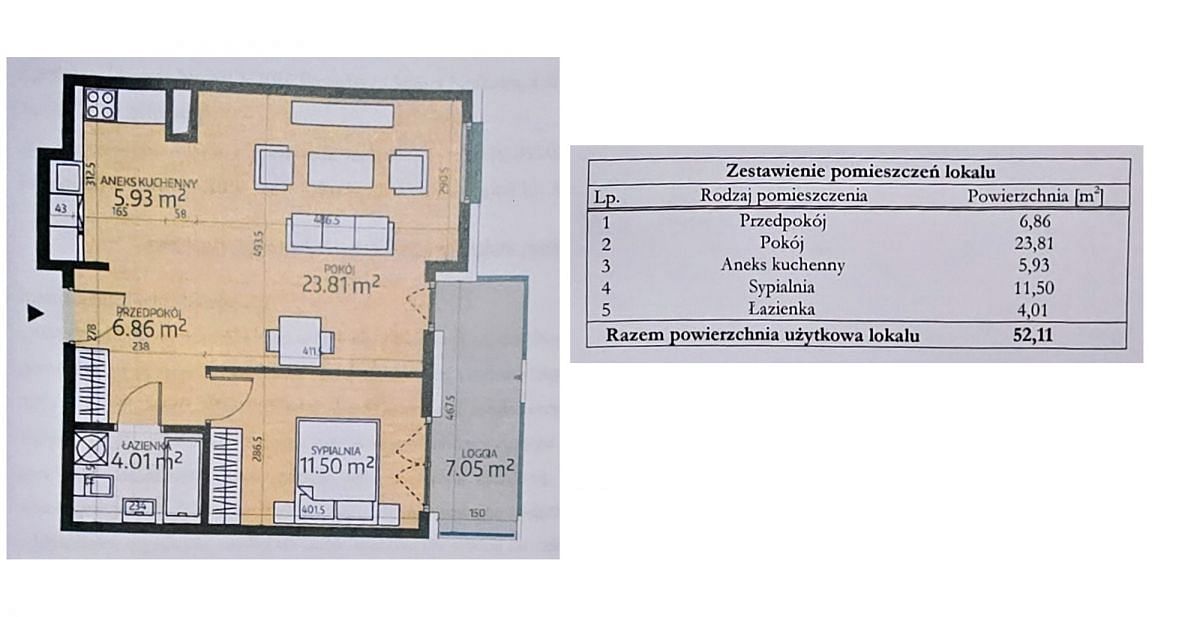 Mieszkanie 2 pokojowe na Sprzedaż