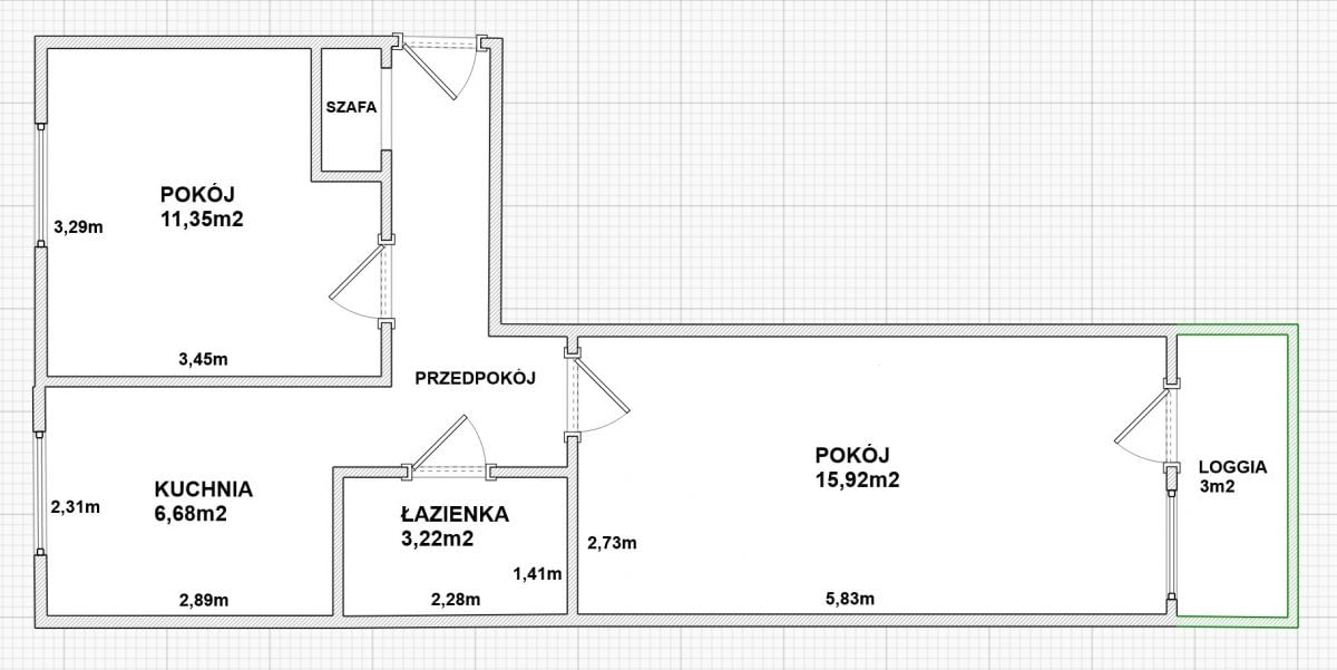 Mieszkanie 2 pokojowe na Sprzedaż
