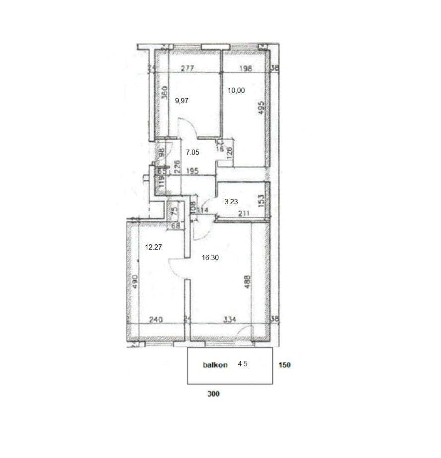 Mieszkanie 3 pokojowe na Sprzedaż