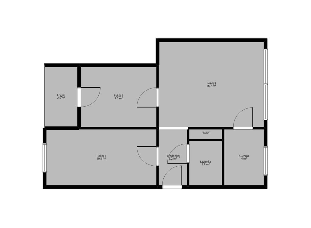 Mieszkanie 3 pokojowe na Sprzedaż