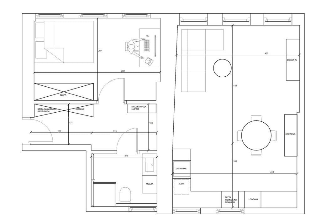 Mieszkanie 2 pokojowe na Wynajem