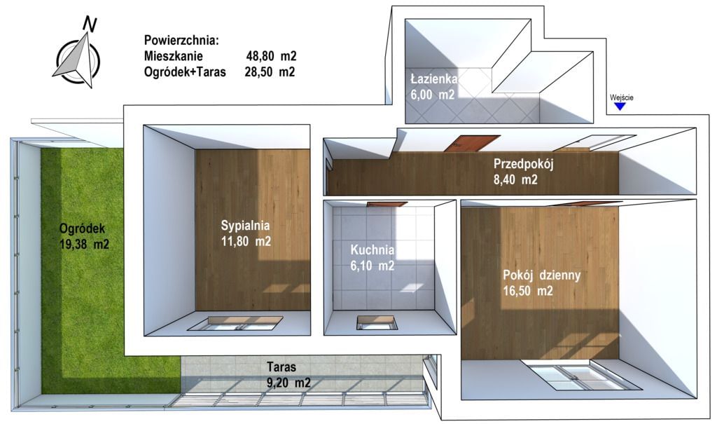 Mieszkanie 2 pokojowe na Sprzedaż