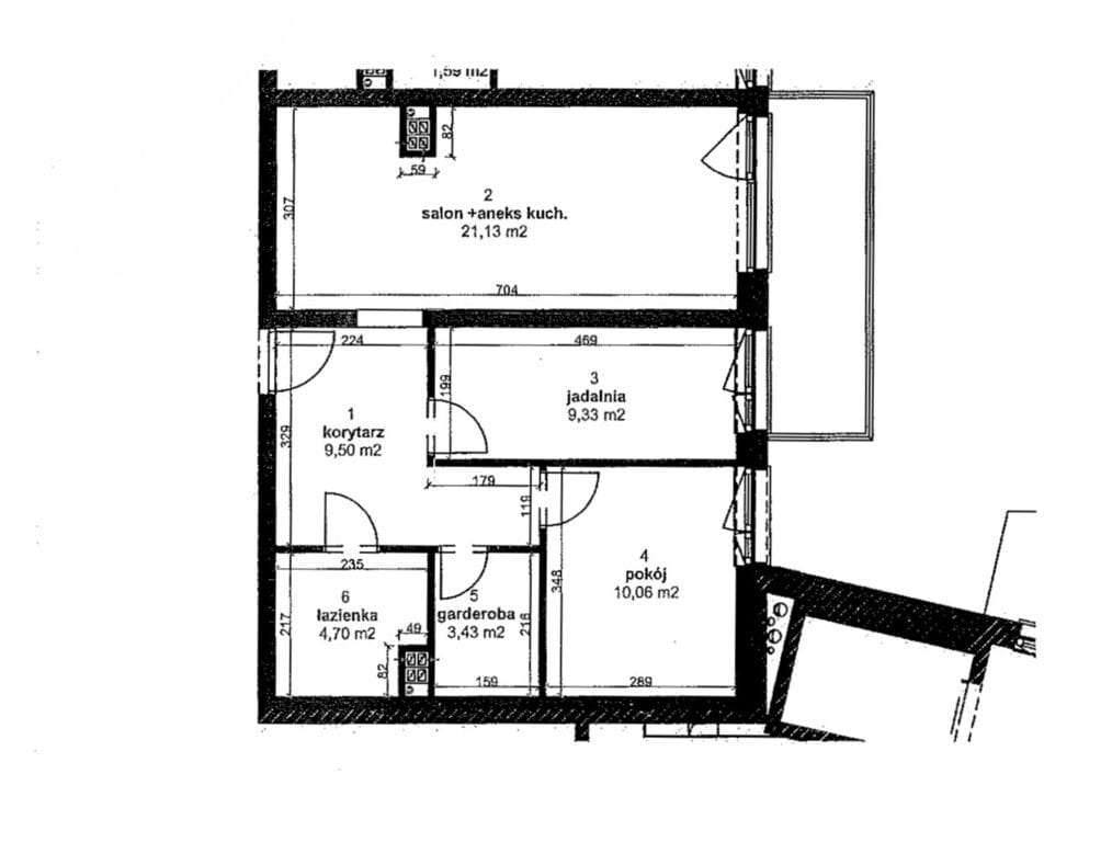 Mieszkanie 3 pokojowe na Sprzedaż