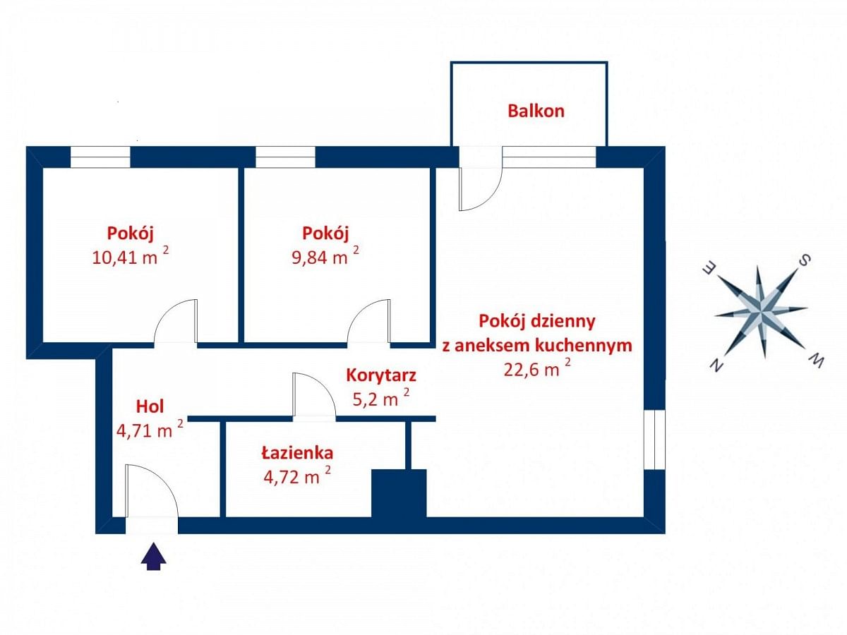 Mieszkanie 3 pokojowe na Sprzedaż