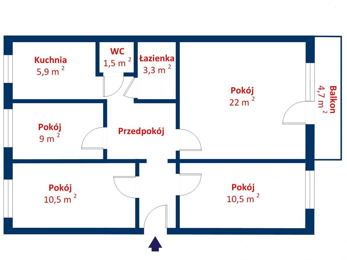 Mieszkanie 4 pokojowe na Sprzedaż