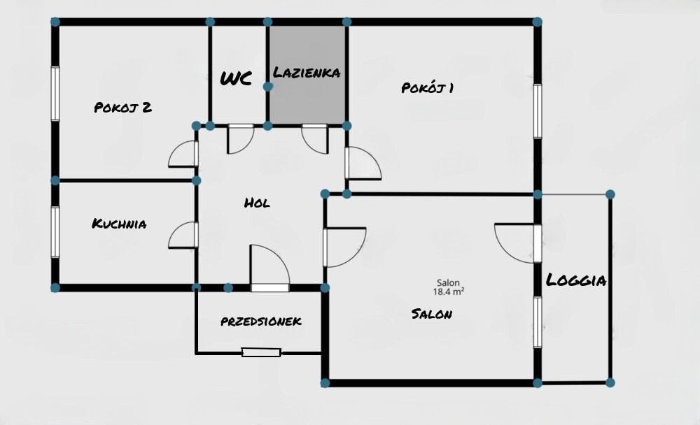 Mieszkanie 3 pokojowe na Sprzedaż