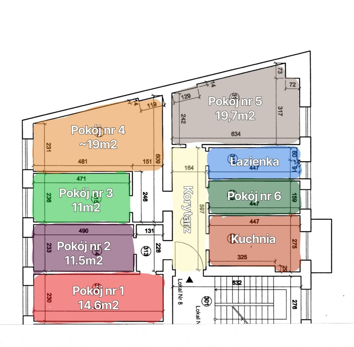 Mieszkanie na Wynajem 6 pokoje agencja Tur Nieruchomości Mieszkanie 6 pokojowe na Wynajem