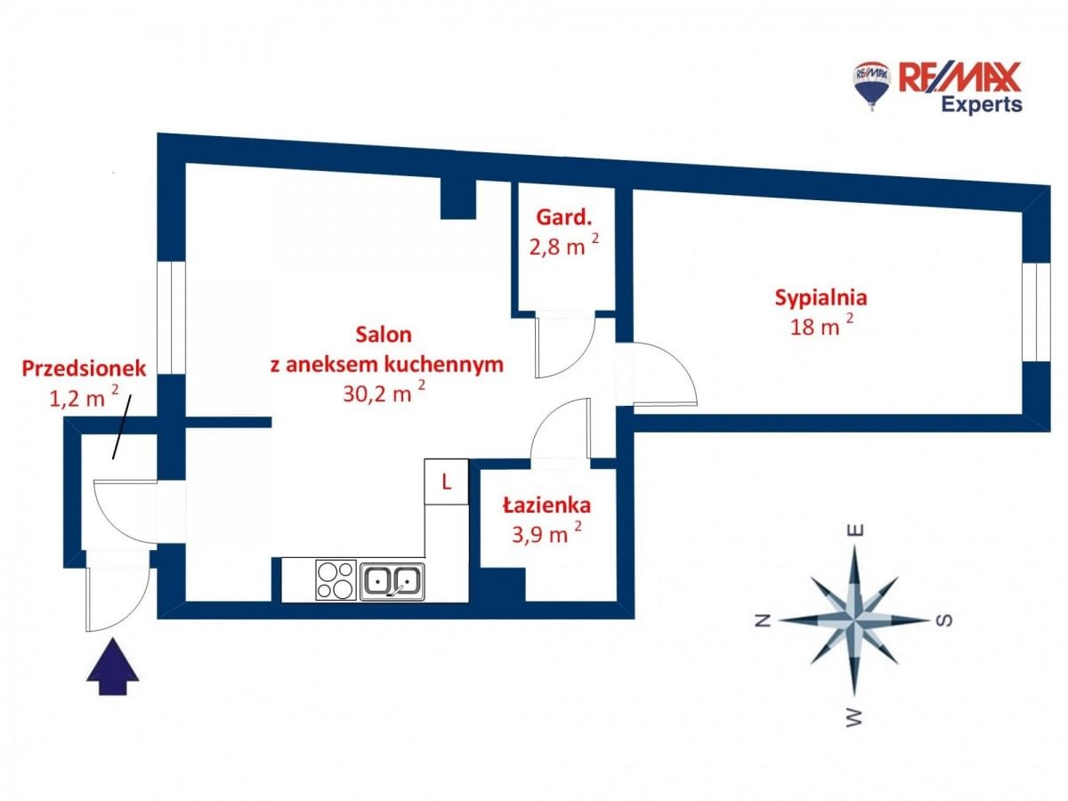 Mieszkanie 2 pokojowe na Sprzedaż