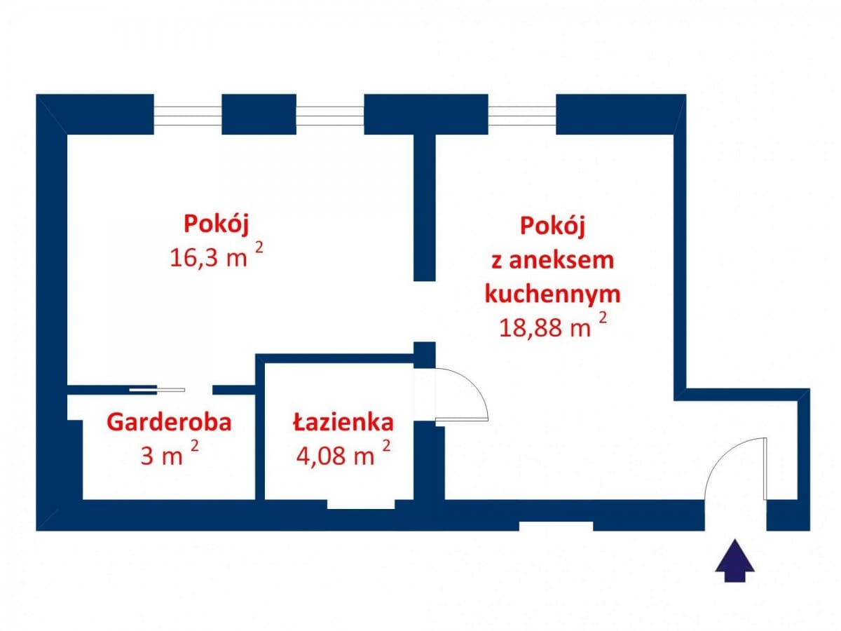 Mieszkanie 2 pokojowe na Sprzedaż