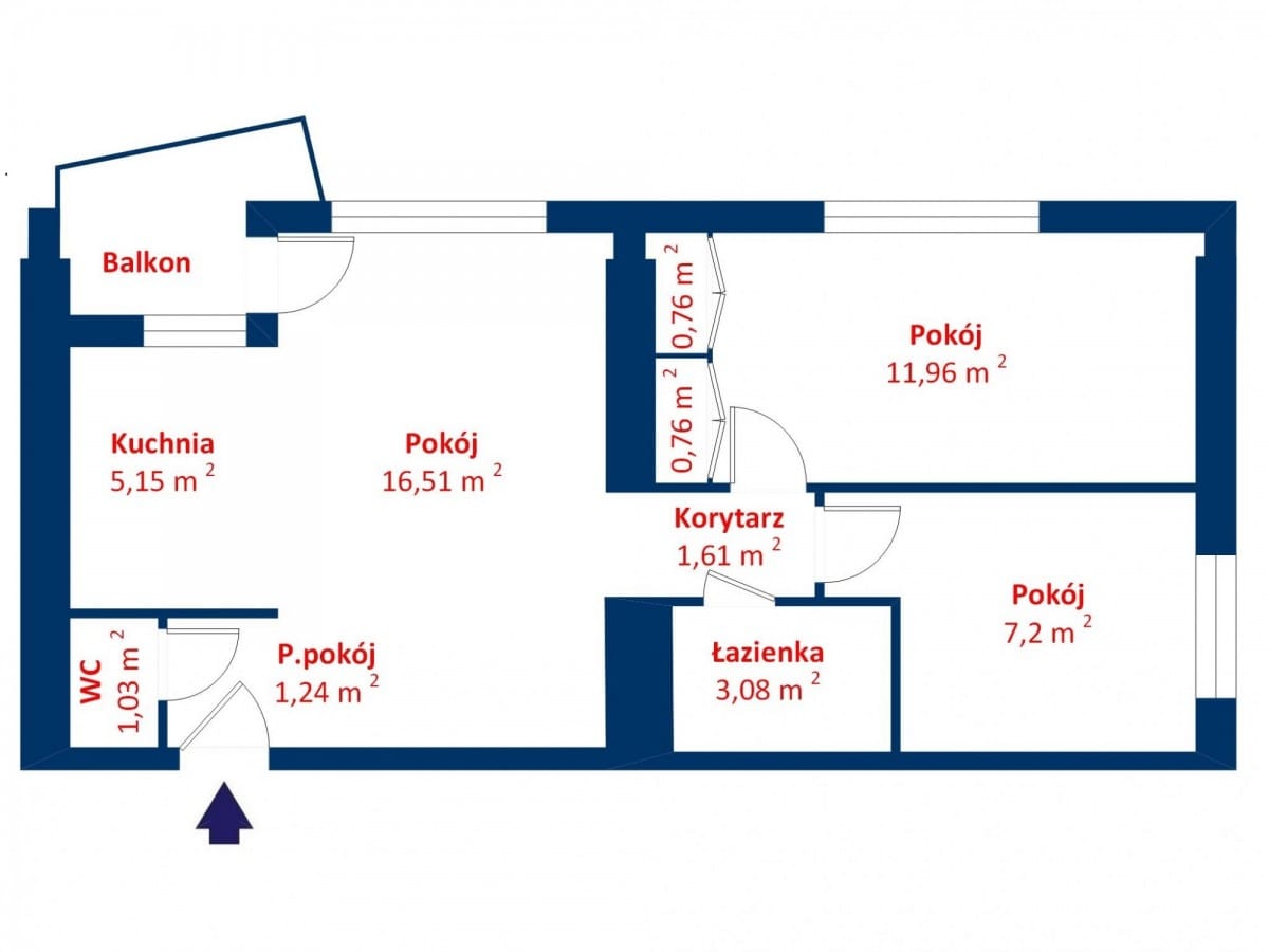 Mieszkanie 3 pokojowe na Sprzedaż