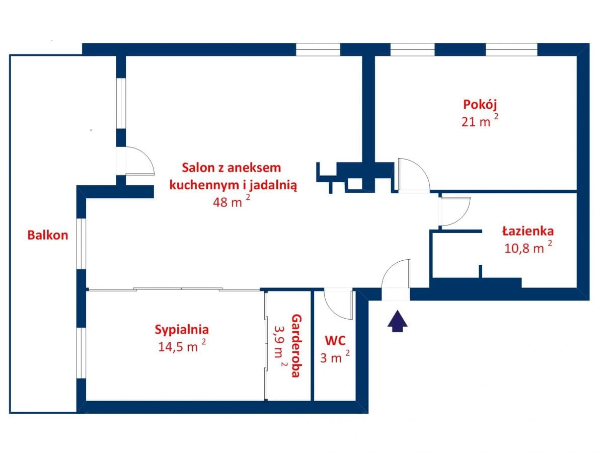 Mieszkanie 3 pokojowe na Sprzedaż