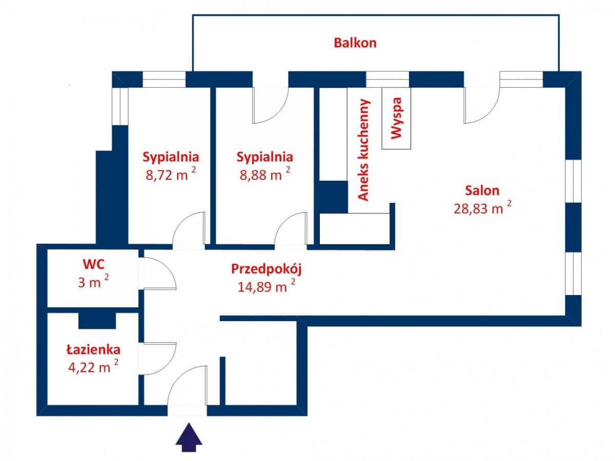 Mieszkanie 3 pokojowe na Sprzedaż
