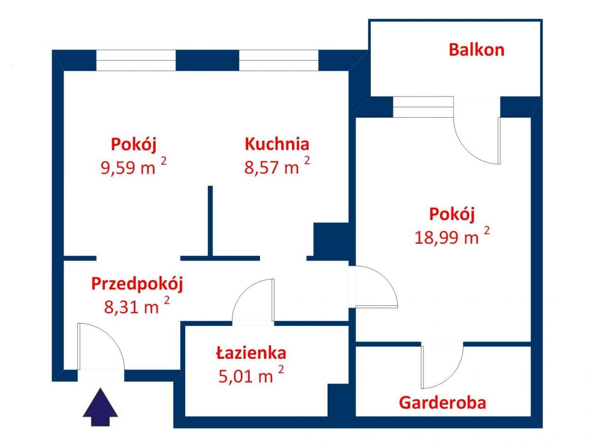 Mieszkanie 2 pokojowe na Sprzedaż