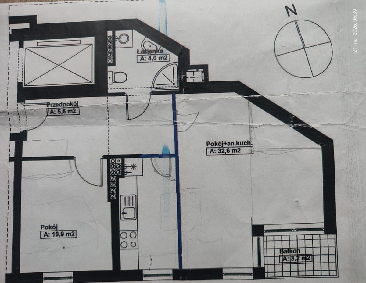 Mieszkanie 2 pokojowe na Sprzedaż