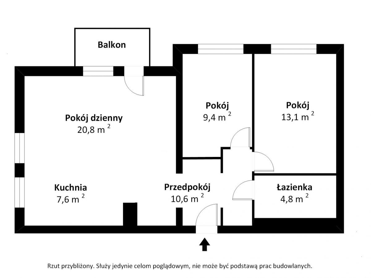 Mieszkanie 3 pokojowe na Sprzedaż