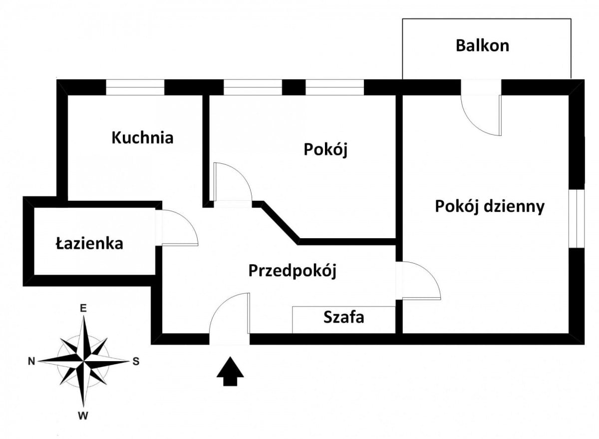 Mieszkanie 2 pokojowe na Sprzedaż