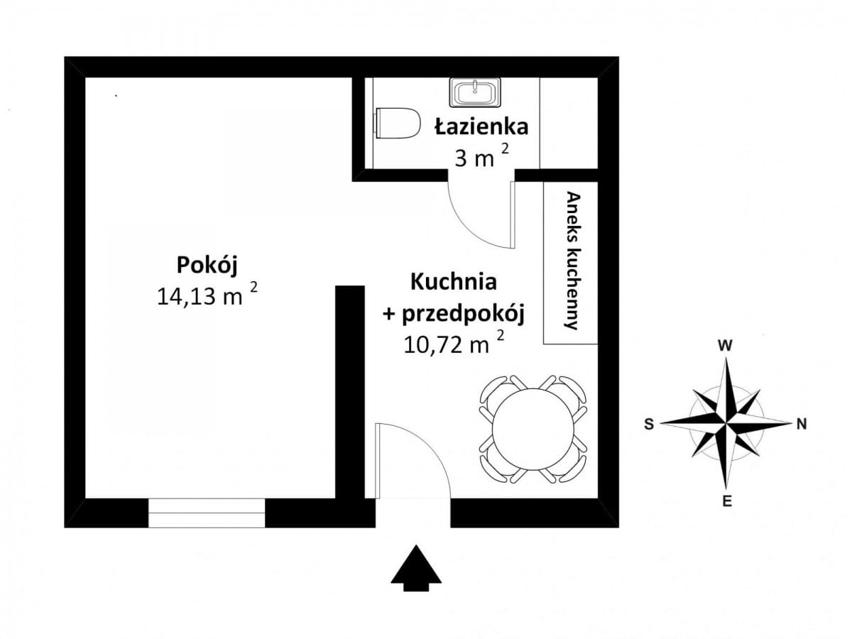Mieszkanie 1 pokojowe na Wynajem