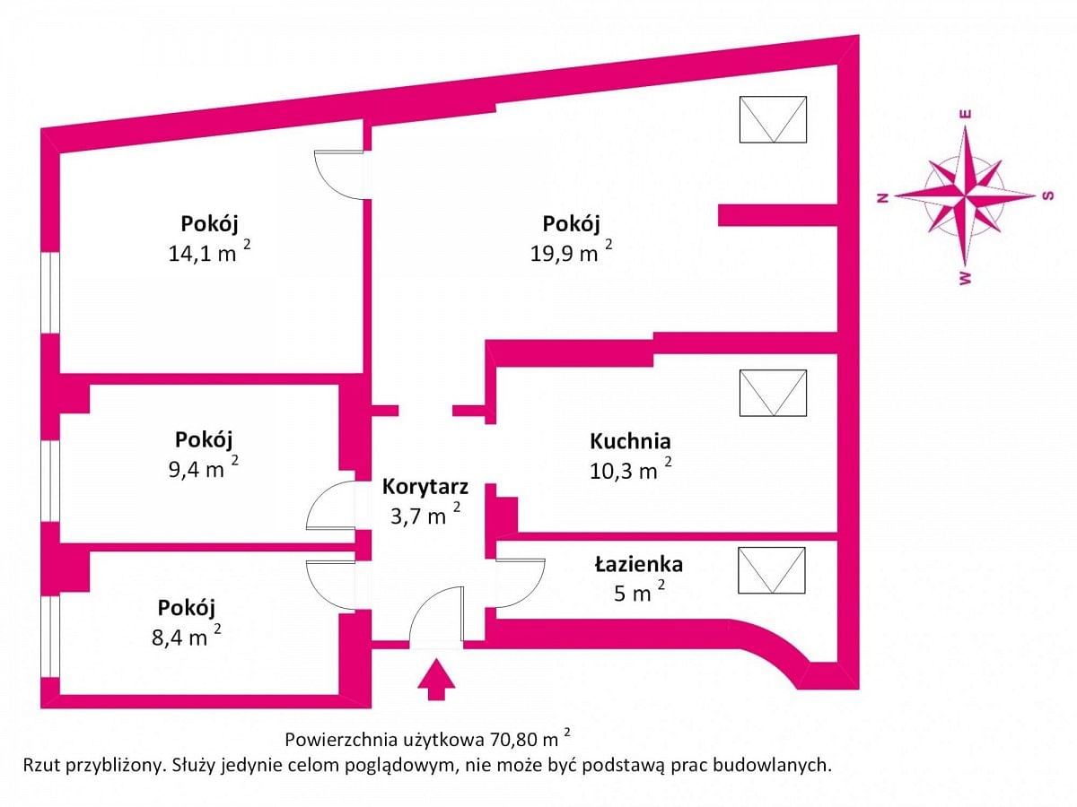 Mieszkanie 4 pokojowe na Sprzedaż