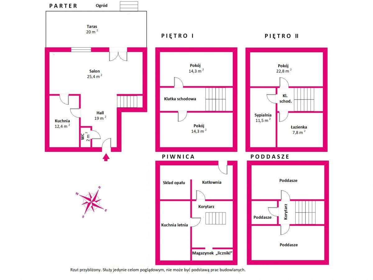Dom 5 pokojowe na Sprzedaż